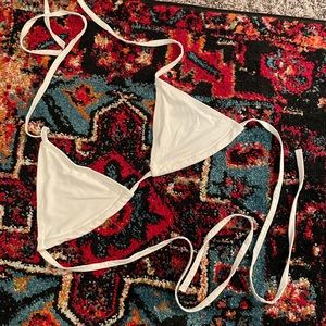437 white bikini top